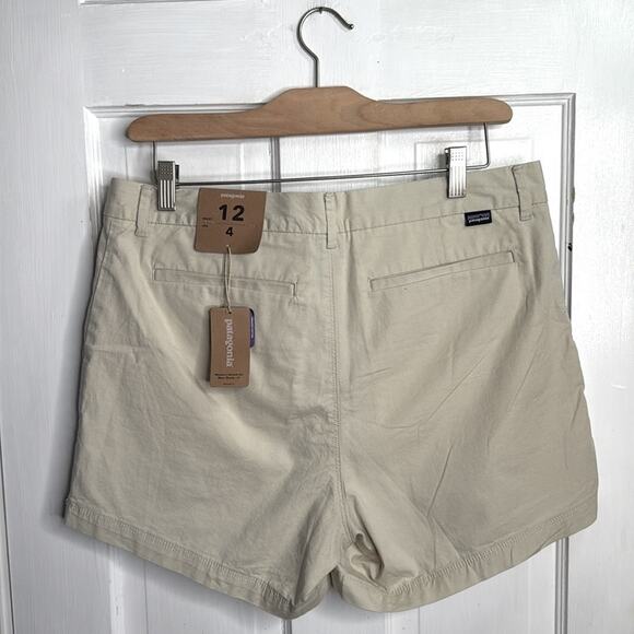 Patagonia Stretch All-Wear Shorts - 4" in khaki Tan New with Tag W1725 Sz 12 - Picture 5 of 10